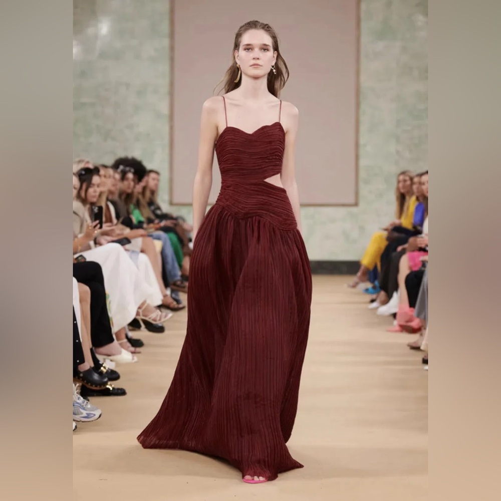 Aje Laurier Wave Pleated Gown -  4 US / 8 AUS